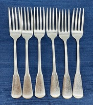 Oneida Colonial Boston Minute Man Stainless Dinner Fork 7.25 inch Lot of 6 - $23.36