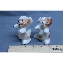 Vintage Ceramic Puppie Dogs Salt and Pepper Shakers - $24.74