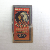 Antique Package Sewing Needles Peerless Elliptical Large Eyes Sharps #3/9 Czech - £7.89 GBP