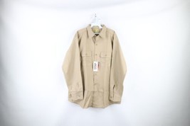 NOS Vtg 60s Five Brother Mens L Union Made Cotton Twill Work Button Shirt USA - $128.65