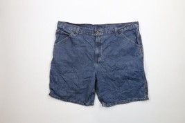 Vintage Streetwear Mens 44 Distressed Baggy Fit Dungaree Denim Jean Shorts Jorts - £38.88 GBP