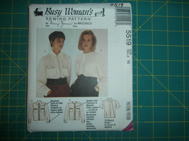 McCall's 5519 Size 16 Misses' Blouse Busy Woman's Nancy Zieman - $12.86
