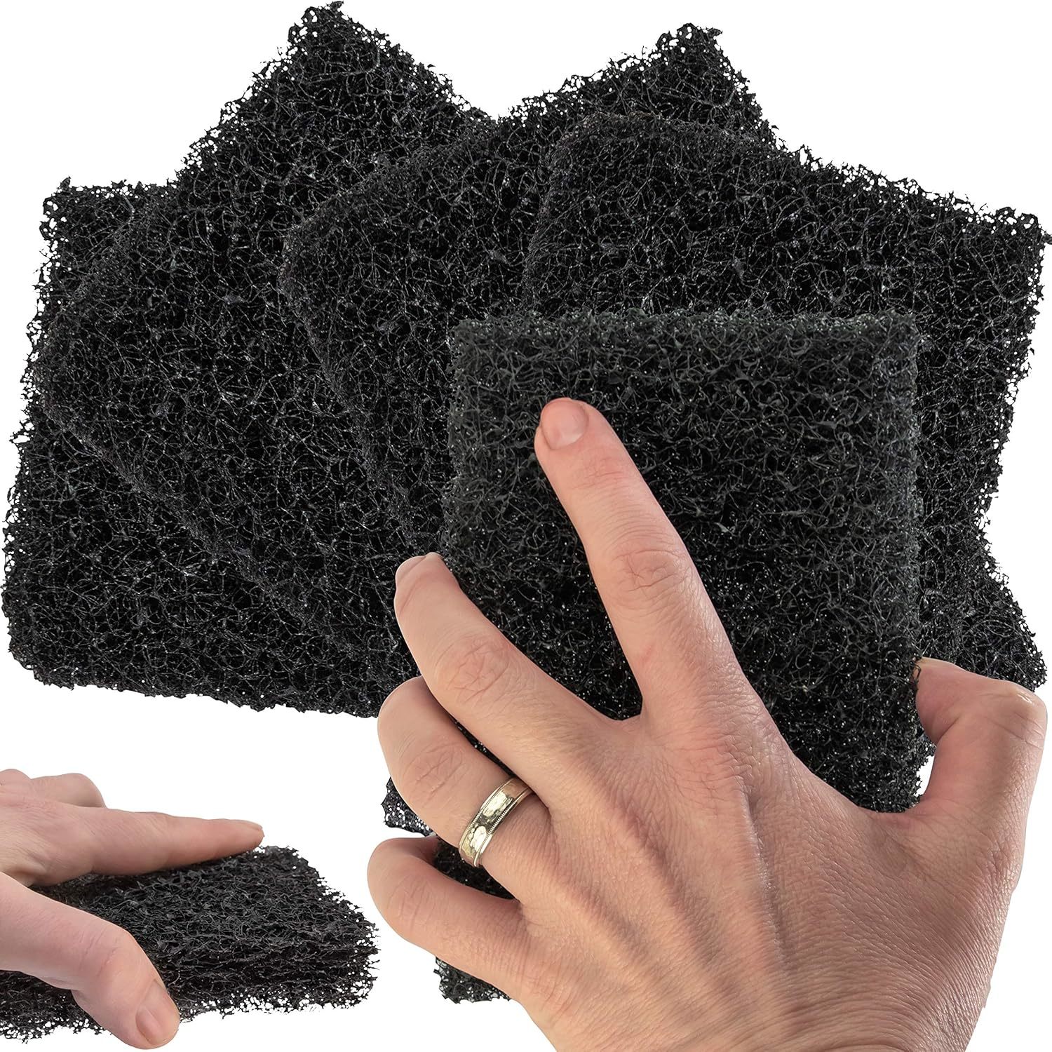 Restaurant-Grade Griddle Cleaning Pads 5 Pack. Use On Metal Grills, Cast Iron Co