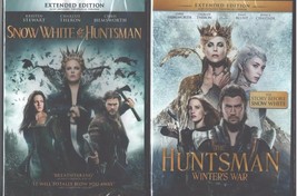 HUNTSMAN 1-2: Snow White &amp; Winter&#39;s War-Chris Hemsworth-Charlize Theron-NEW DVD  - £19.83 GBP