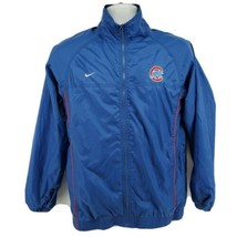 Chicago Cubs Nike Team Jacket Size L Blue Embroidered Logo - £29.87 GBP