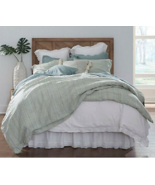 Southern Living Austen Beachy Farmhouse Linen Cotton Duvet Cover &amp; Shams... - £112.81 GBP