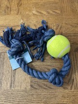 Dog Rope Toy With Mammoth Tennis Ball - £23.44 GBP