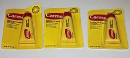 Lot Of 3 Pieces Of Carmex Classic Lip Balm Medicated .35 OZ External Ana... - £6.72 GBP