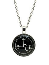 Lilith Demon Necklace Sigil Pendant Luciferian Satanic Amulet Talisman 20&quot; Chain - £8.74 GBP