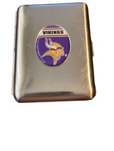 Vikings Slim Silver Cigarettes Case Please see Description - $4.94