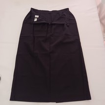 Villager Liz Claiborne Comp Women’s Black Rear Zipper A-Line Pocket Skirt Sz 14 image 11