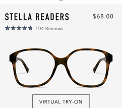 LOOK OPTIC Stella EYEGLASSES  Black +2.5 - $42.56