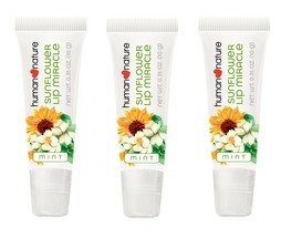 3 pcs Human Nature Sunflower  Lip Miracle 10g each (Mint Flavor) Lightens Lips - £23.90 GBP