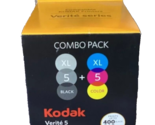 2 pack  Kodak Verite 5 XL Combo Pack Ink Cartridge Black &amp; Color XL Cart... - £38.65 GBP