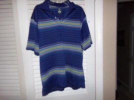 PGA Tour Pro Series blue striped shirt size M Excellent condition - £10.81 GBP