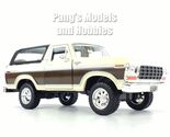 1978 Ford Bronco - Cream - Brown - 1/24 Scale Diecast Model - Motormax (... - $32.66