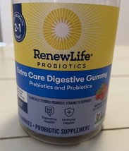 Renew Life Prebiotics and Probiotics2 in 1 Support 48 Raspberry Gummies - £12.96 GBP