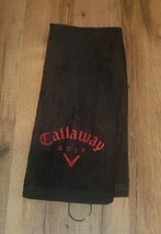 Callaway Embroidered Golf Towel 16x26 Black  - £13.35 GBP