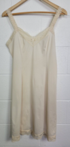 Vintage Olga Ivory Cream Nylon Slip w. Lace 1325A Size 36 - $19.80