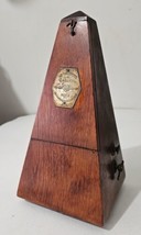 Antique Wood Bell Metronome de Maelzel by Seth Thomas Clocks Dark Walnut - £296.96 GBP