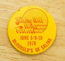 Vintage Pinback Button McDonalds of Salina Kansas Smoky Hill River Festi... - $24.74