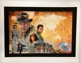 Jason Palmer SIGNED Indiana Jones Art Print Kingdom Crystal Skull Harrison Ford - £64.89 GBP