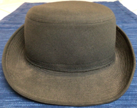 Vintage Olive Green Woman&#39;s Wool Service US Military Hat AG-44 22 1/2 ~843A - £18.93 GBP