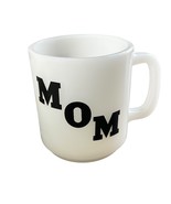 Vintage Glasbake &quot;Mom&quot; White Milk Glass Mug With Poem - $13.10 CAD