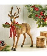 Holiday Deer with Festive Ribbon Christmas Decoration - $51.99