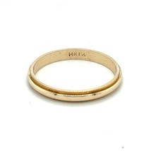 3mm Wedding Band Ring REAL Solid 14K Yellow Gold 2.8g Size 10.5 - $323.40