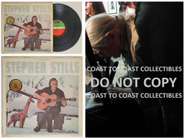 Henry Diltz signed Stephen Stills album vinyl record COA exact proof autographed - £296.00 GBP