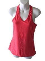 Under Armour Fitted Heatgear Womens Small Red Orange Neon Racerback Tank... - $13.10
