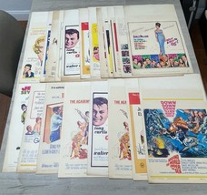 1960s Original Movie Poster Window Cards Lot Of 20 American Film CV JD - $247.50