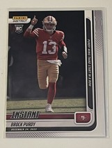 2022 Panini Instant Brock Purdy RC NFL ROOKIE Football Card /1509 SF 49ers #162 - £51.28 GBP