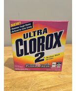 Vtg Ultra Clorox 2 Non Bleach 30.3 oz (85%)1998 Color Safe Floral Whitens - €25,49 EUR