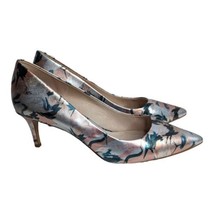 Louise et Cie Womens Pumps High Heels Jordyna Pink Floral Pointed Toe Shoes Sz 9 - $39.59