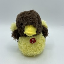 Hug Fun Small Plush Yellow Brown Quacking Baby Duck4.5” - $15.88