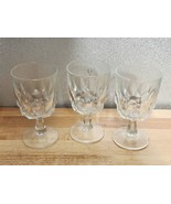 Vintage Arcoroc France Artic Pattern Stemmed Wine Water Goblets 5 3/4” S... - $24.08