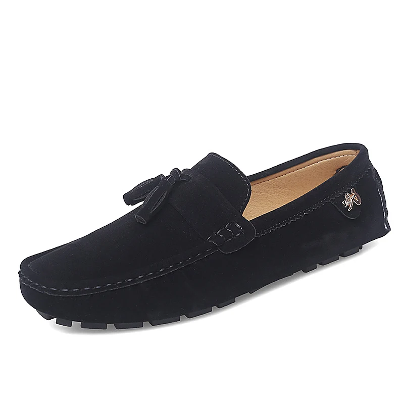 Moccasins high quality spring autumn genuine leather shoes men warm flats driving shoes thumb200