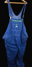 Liberty Overalls Size 50x32 Mens Bib Denim Blue Jean Six Pockets Carpenter - £44.01 GBP