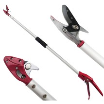 4 Feet Cut And Hold Tree Pruner, Rotation Pole Tree Trimming, Long Reach Fruit P - £87.12 GBP