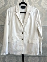 LAFAYETTE 148 New York Ivory Cotton Blend Blazer/Jacket Sz 14 $698 - £217.90 GBP