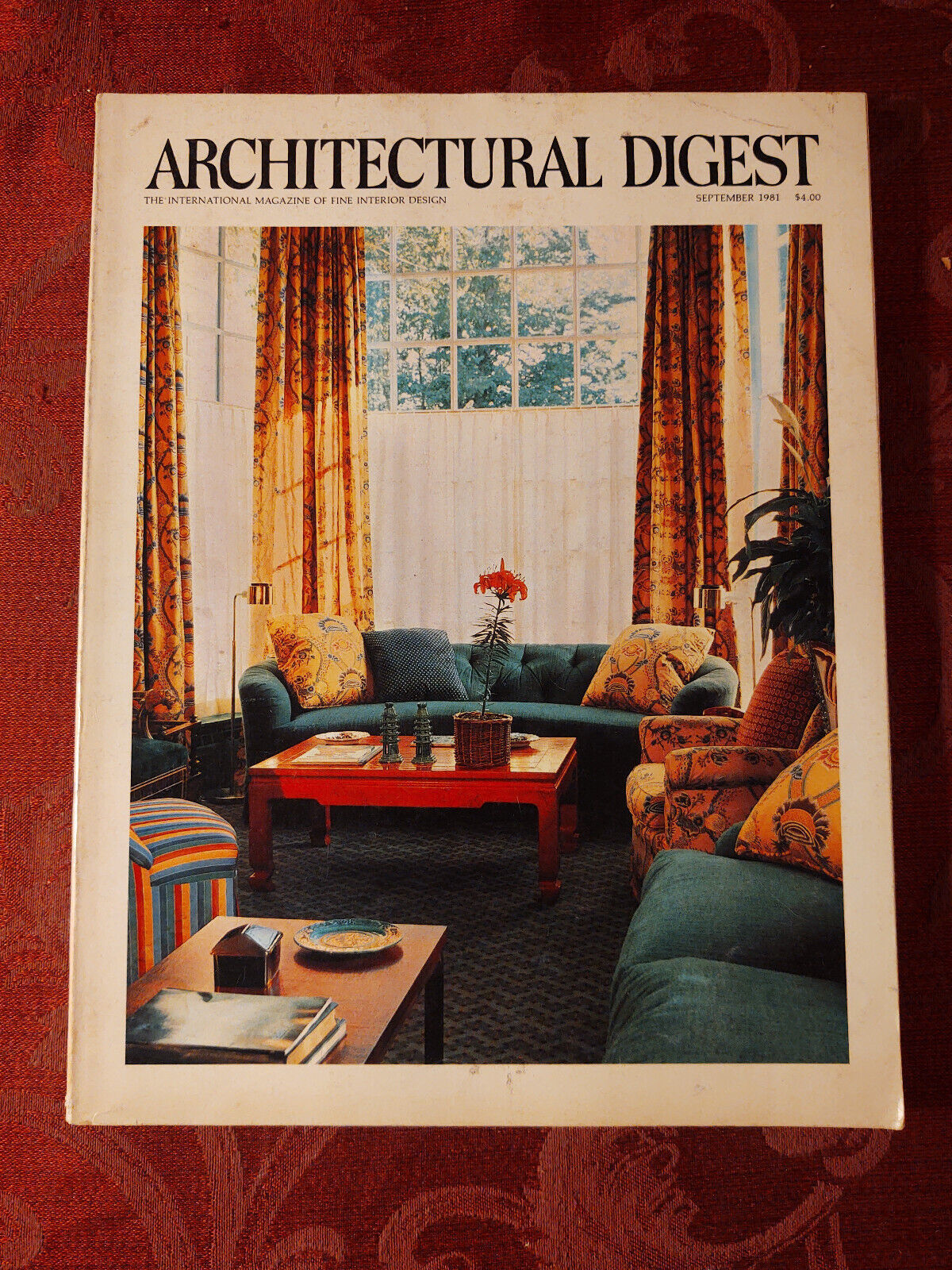 Primary image for ARCHITECTURAL DIGEST Magazine September 1981 Regine Linton Bingham Wayne Bingham