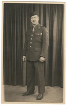1944 RPPC of Named US Army PFC Taken in England Good Condition. No imprint. - $9.49