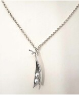 Michael Michaud Sterling Silver Seasons 16&quot; Adj. 2 Peas in a Pod Necklac... - $243.04 CAD