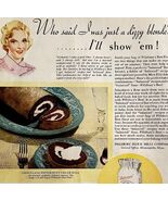 Pillsbury Chocolate Peppermint Roll 1934 Advertisement Full Page Lithogr... - $734.44 MXN