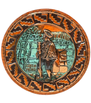 Cuzco (Cusco) Peruvian Copper Plated Verdigris Hanging Plate Wall Art 8" - $21.78