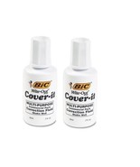 2 BIC COVER-IT White Out Correction Fluid Multi Purpose Liquid Paper .7f... - £5.58 GBP