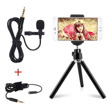 Professional Grade Lavalier Lapel Microphone With Easy Clip And Phone Tripod, Om - £19.17 GBP