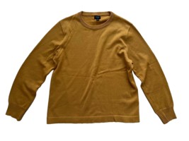 J Crew Crewneck Knit Sweater Cotton Golden Brown ( M ) - £52.80 GBP